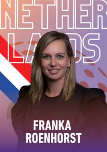 Franka Roenhorst - Uczestniczka reprezentująca Królestwo Niderlandów gospodarza imprezy